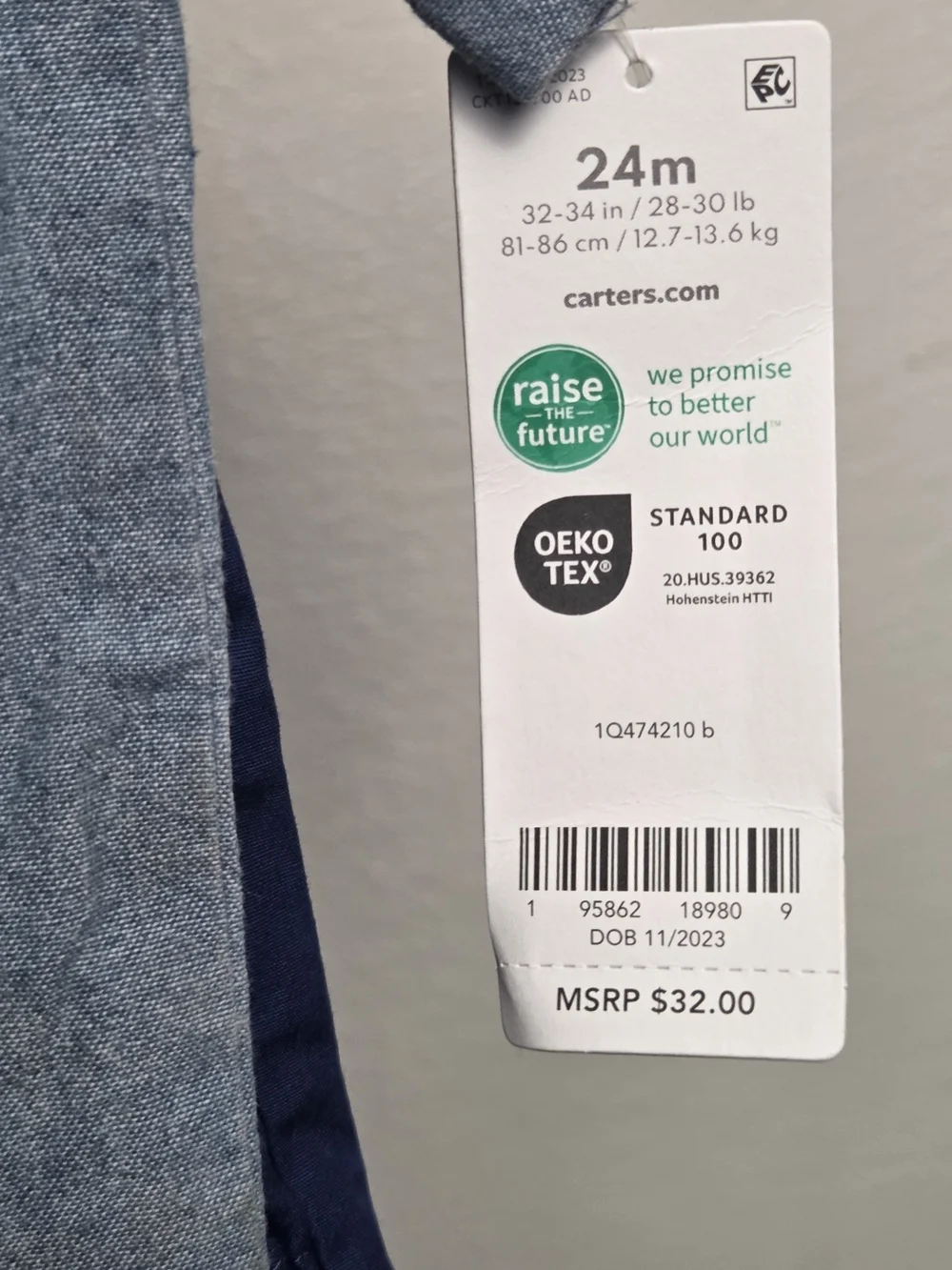 Carters light blue